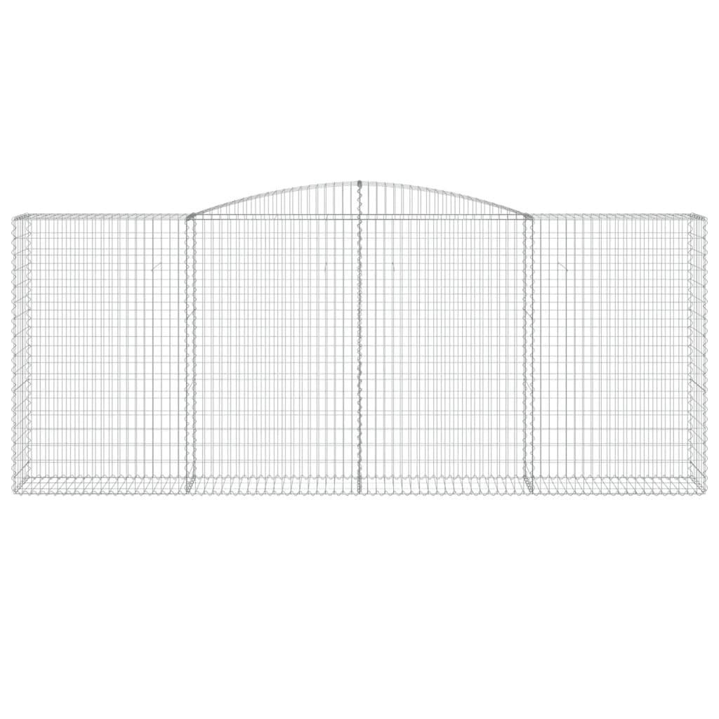 Kaarevat kivikorit 2 kpl 400x50x160/180 cm galvanoitu rauta - Sisustajankoti.fi