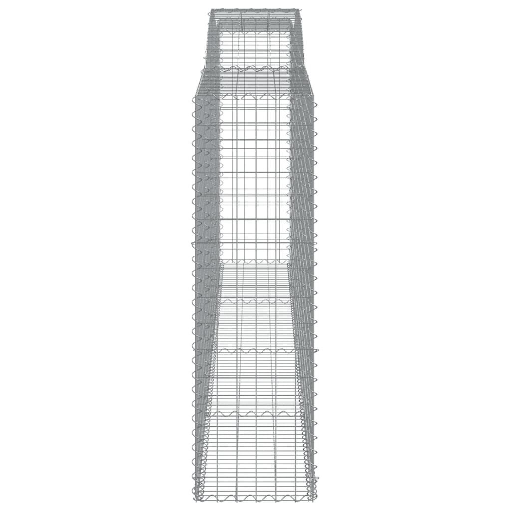 Kaarevat kivikorit 2 kpl 400x50x160/180 cm galvanoitu rauta - Sisustajankoti.fi