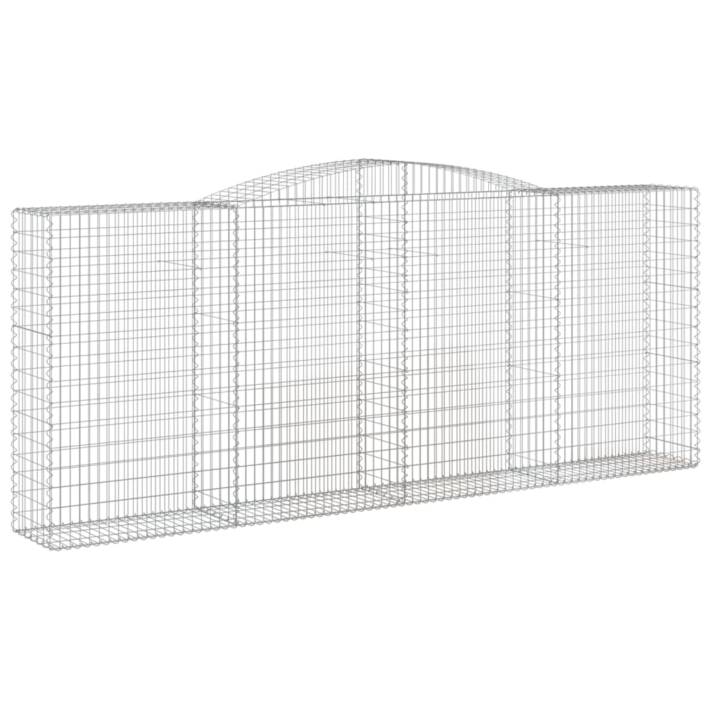 Kaarevat kivikorit 3 kpl 400x50x160/180 cm galvanoitu rauta - Sisustajankoti.fi