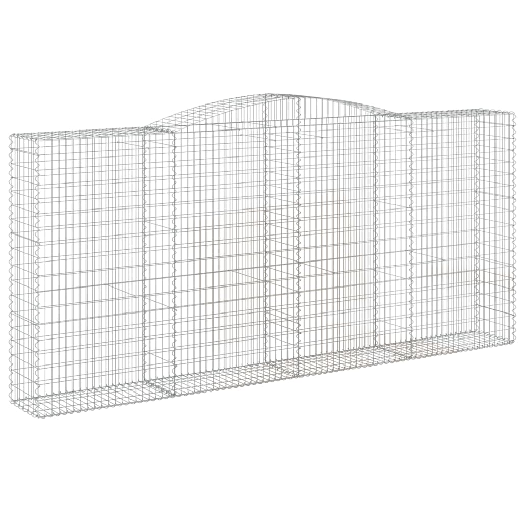 Kaarevat kivikorit 2 kpl 400x50x180/200 cm galvanoitu rauta - Sisustajankoti.fi