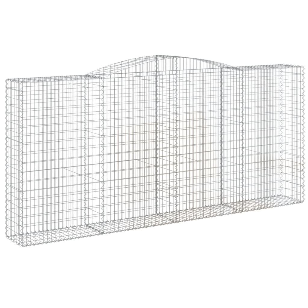 Kaarevat kivikorit 3 kpl 400x50x180/200 cm galvanoitu rauta - Sisustajankoti.fi
