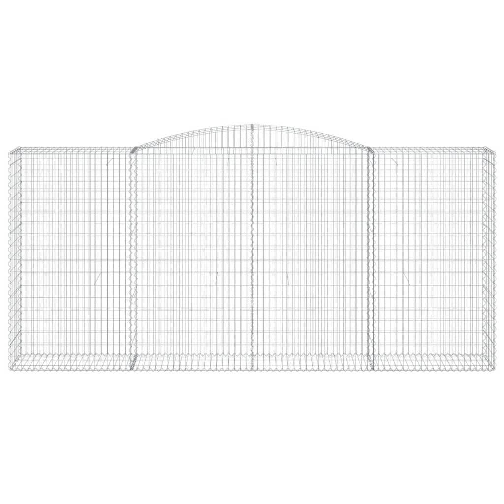 Kaarevat kivikorit 3 kpl 400x50x180/200 cm galvanoitu rauta - Sisustajankoti.fi