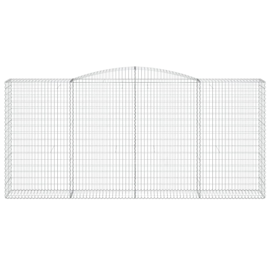 Kaarevat kivikorit 7 kpl 400x50x180/200 cm galvanoitu rauta - Sisustajankoti.fi