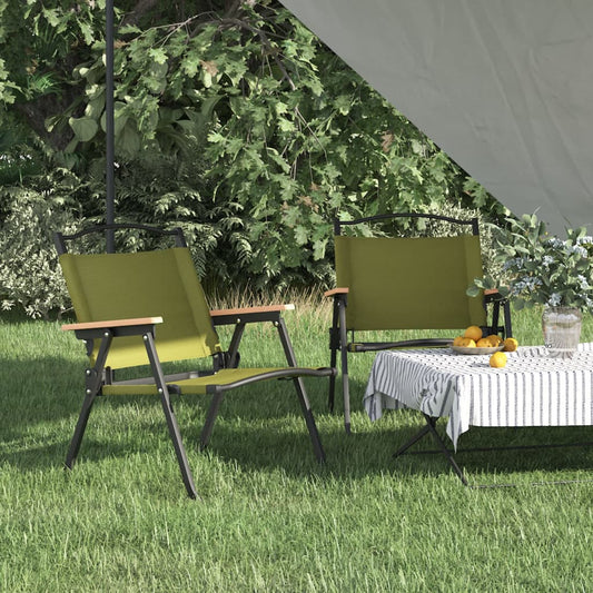 Retkituolit 2 kpl vihreä 54x43x59 cm Oxford kangas - Sisustajankoti.fi