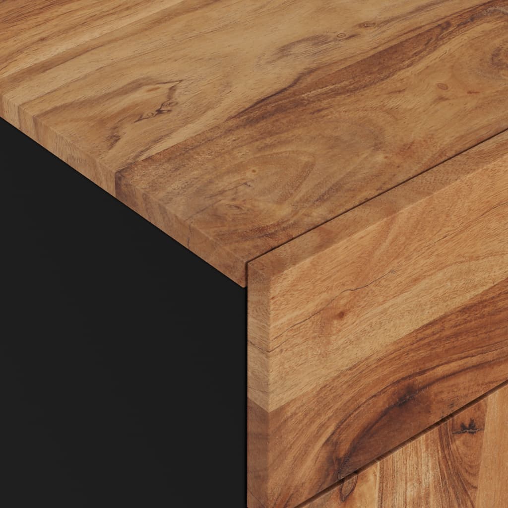 Yöpöytä 50x33x60 cm täysi akasiapuu ja tekninen puu - Sisustajankoti.fi