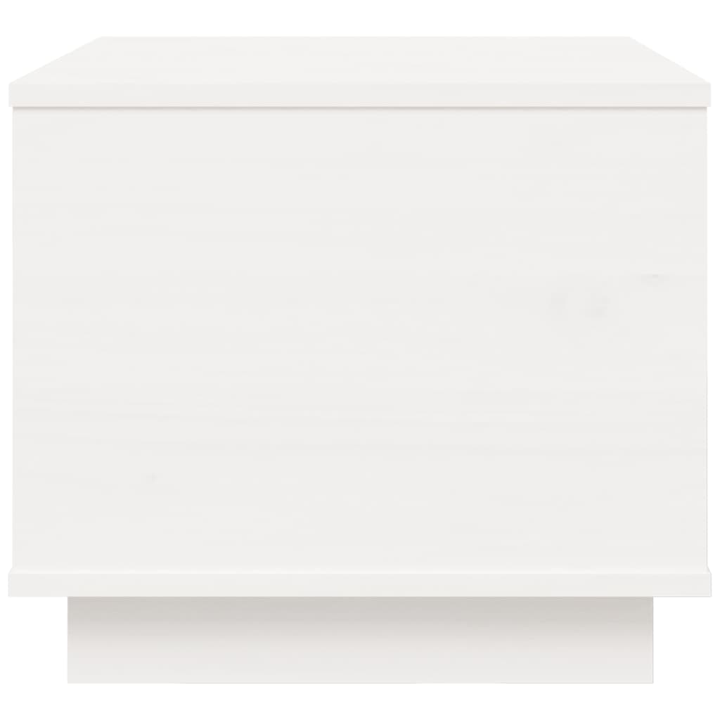 Sohvapöytä valkoinen 40x50x35 cm täysi mänty - Sisustajankoti.fi