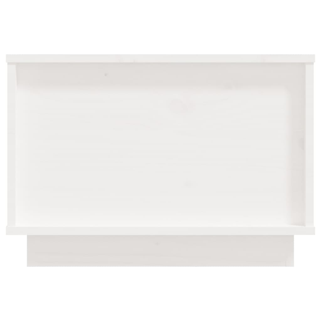 Sohvapöytä valkoinen 40x50x35 cm täysi mänty - Sisustajankoti.fi