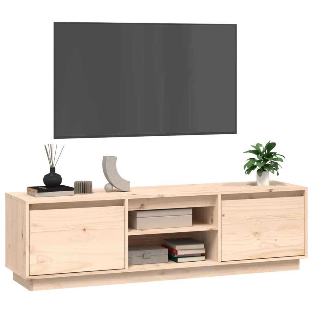 TV-taso 140x35x40 cm täysi mänty - Sisustajankoti.fi