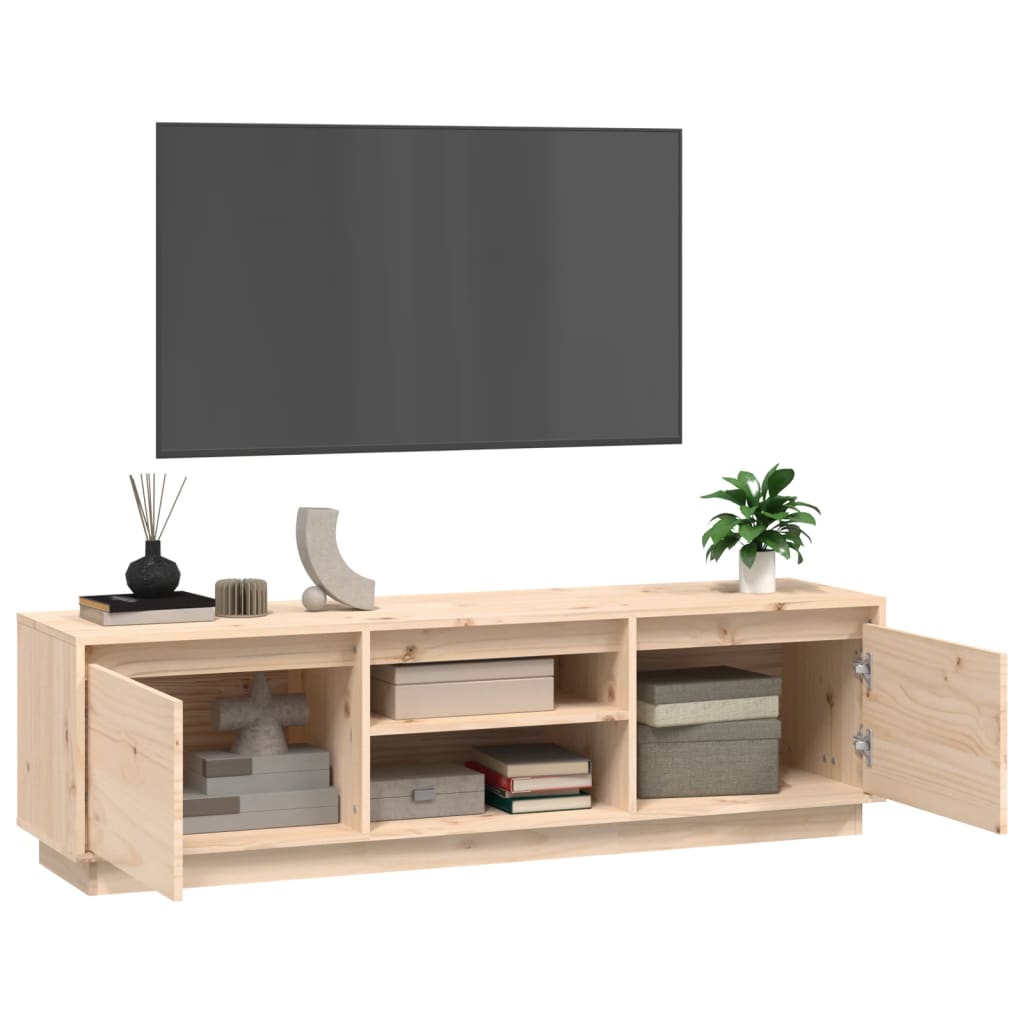 TV-taso 140x35x40 cm täysi mänty - Sisustajankoti.fi