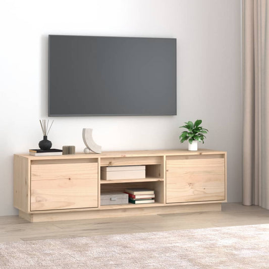 TV-taso 140x35x40 cm täysi mänty - Sisustajankoti.fi