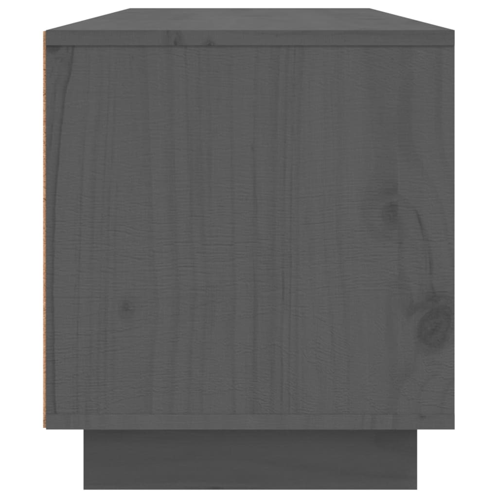 TV-taso harmaa 140x35x40 cm täysi mänty - Sisustajankoti.fi