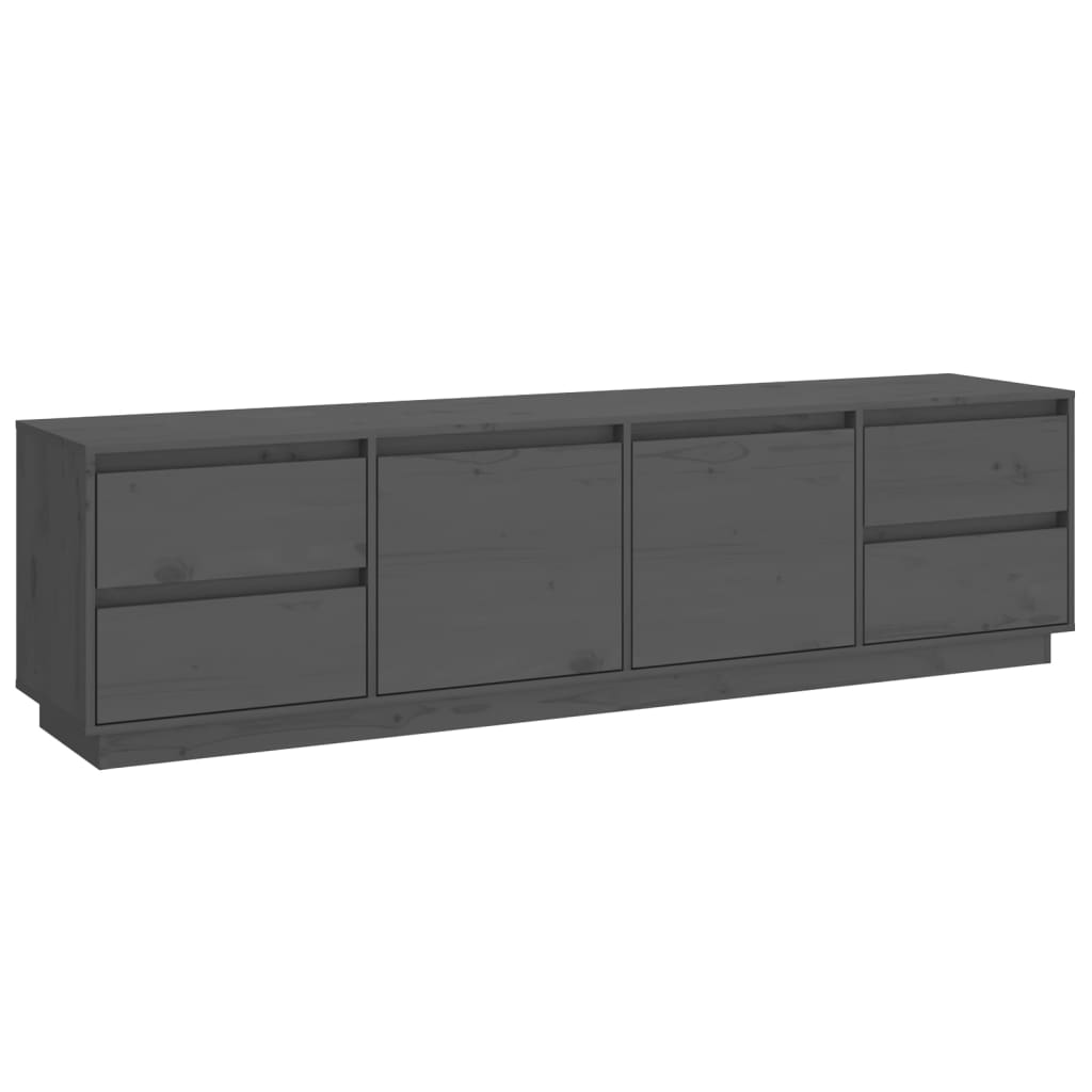 TV-taso harmaa 176x37x47,5 cm täysi mänty - Sisustajankoti.fi