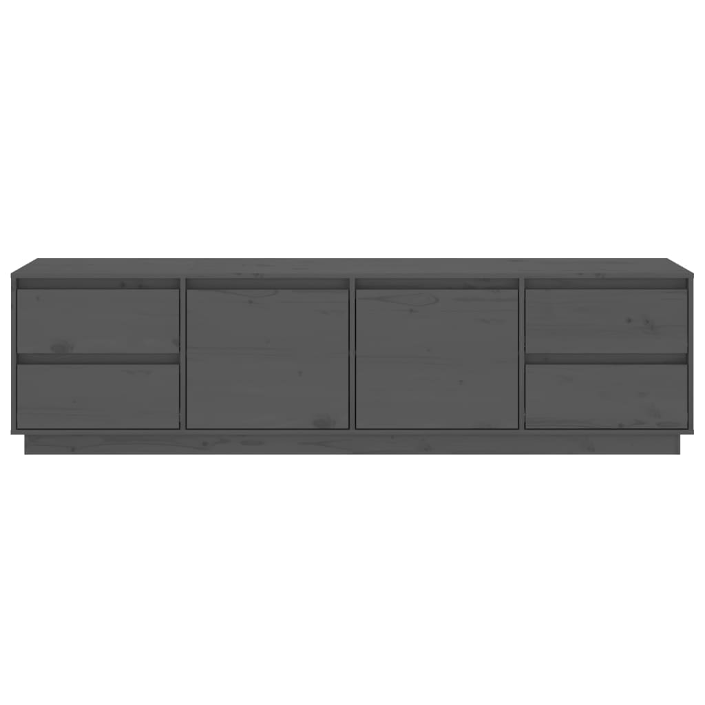TV-taso harmaa 176x37x47,5 cm täysi mänty - Sisustajankoti.fi