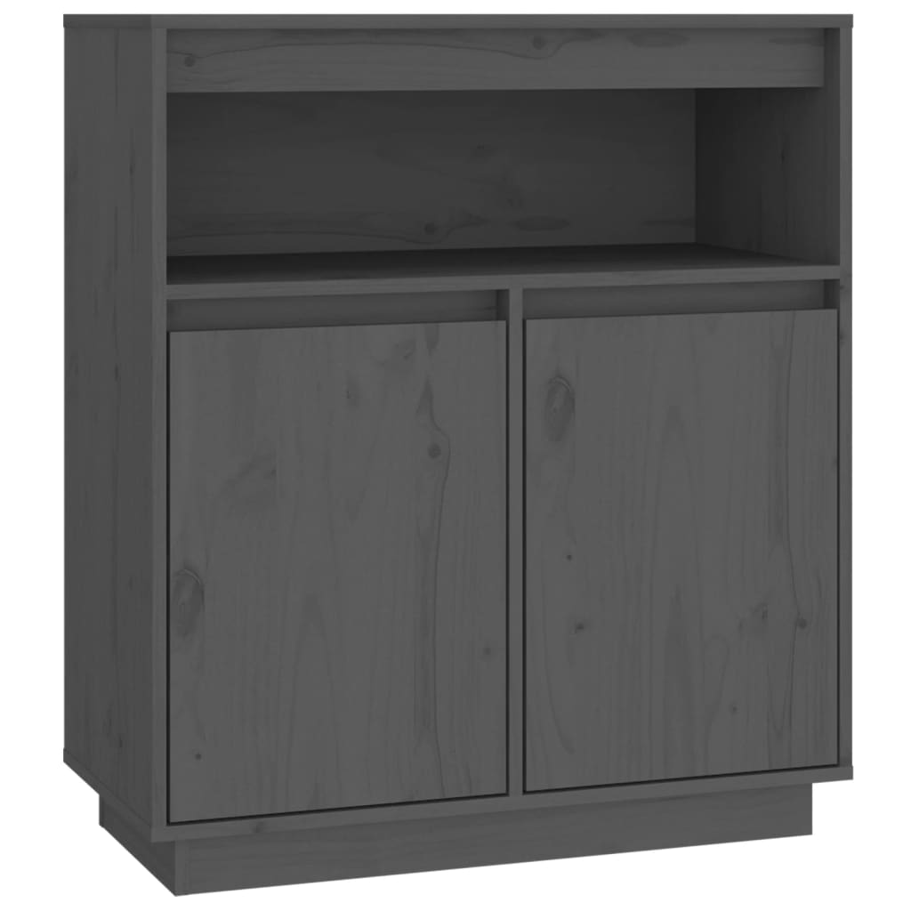Senkki harmaa 70x34x80 cm täysi mänty - Sisustajankoti.fi