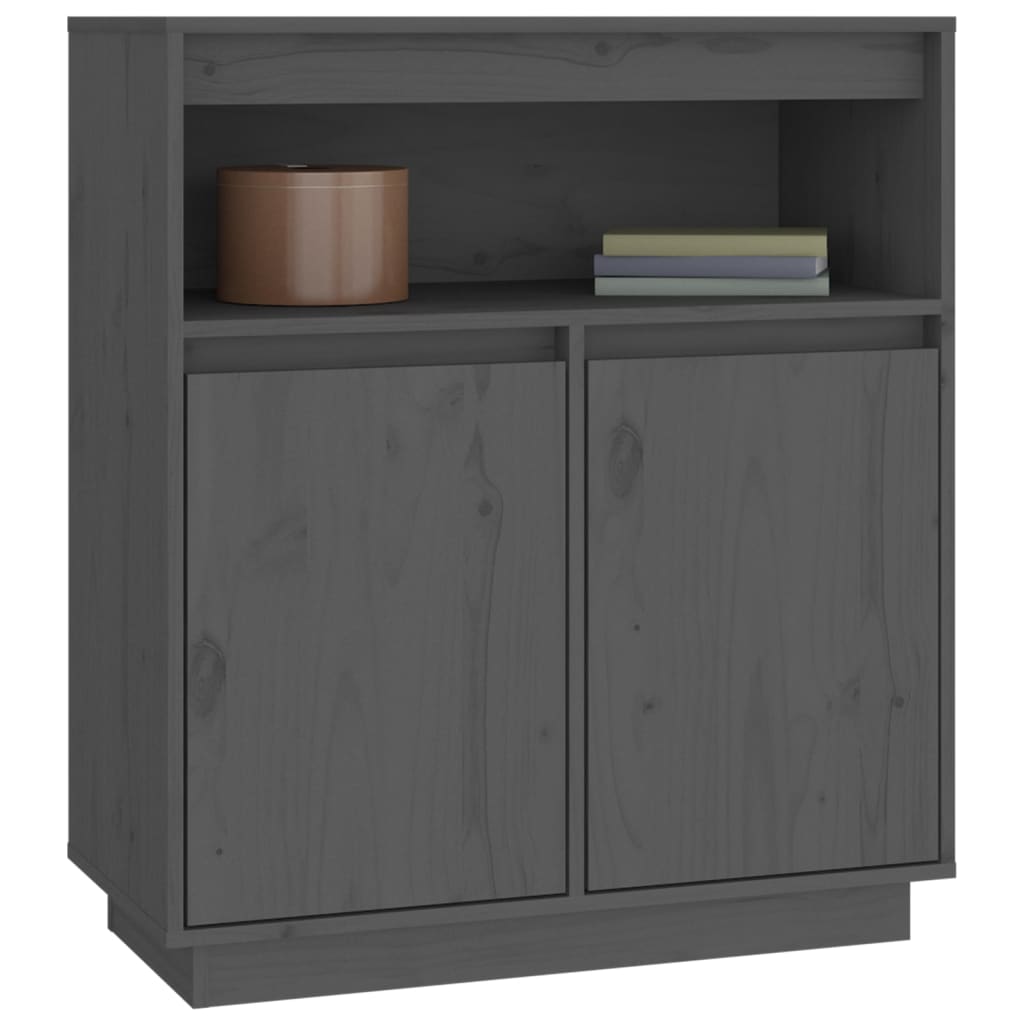 Senkki harmaa 70x34x80 cm täysi mänty - Sisustajankoti.fi