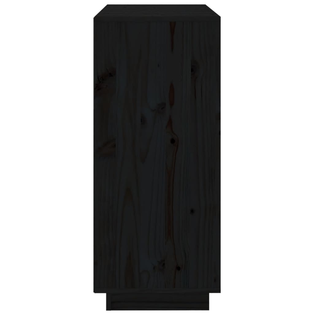 Senkki musta 70x34x80 cm täysi mänty - Sisustajankoti.fi