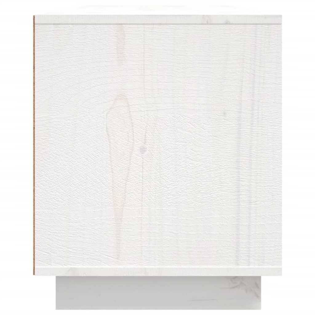TV-taso valkoinen 156x37x45 cm täysi mänty - Sisustajankoti.fi