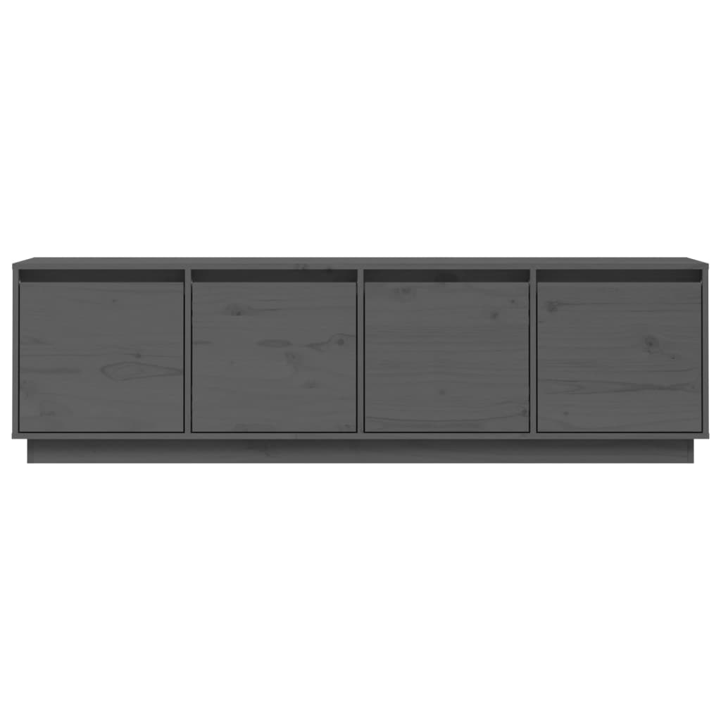 TV-taso harmaa 156x37x45 cm täysi mänty - Sisustajankoti.fi