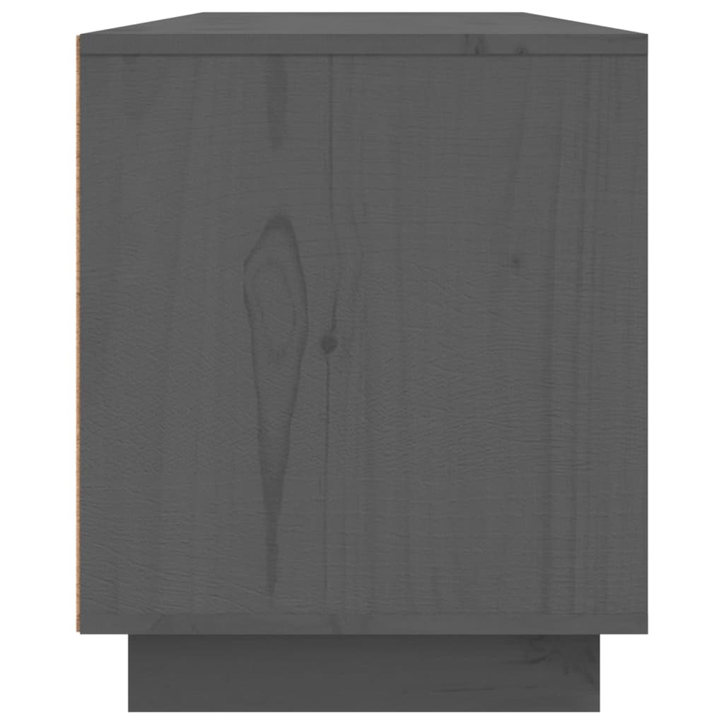 TV-taso harmaa 156x37x45 cm täysi mänty - Sisustajankoti.fi