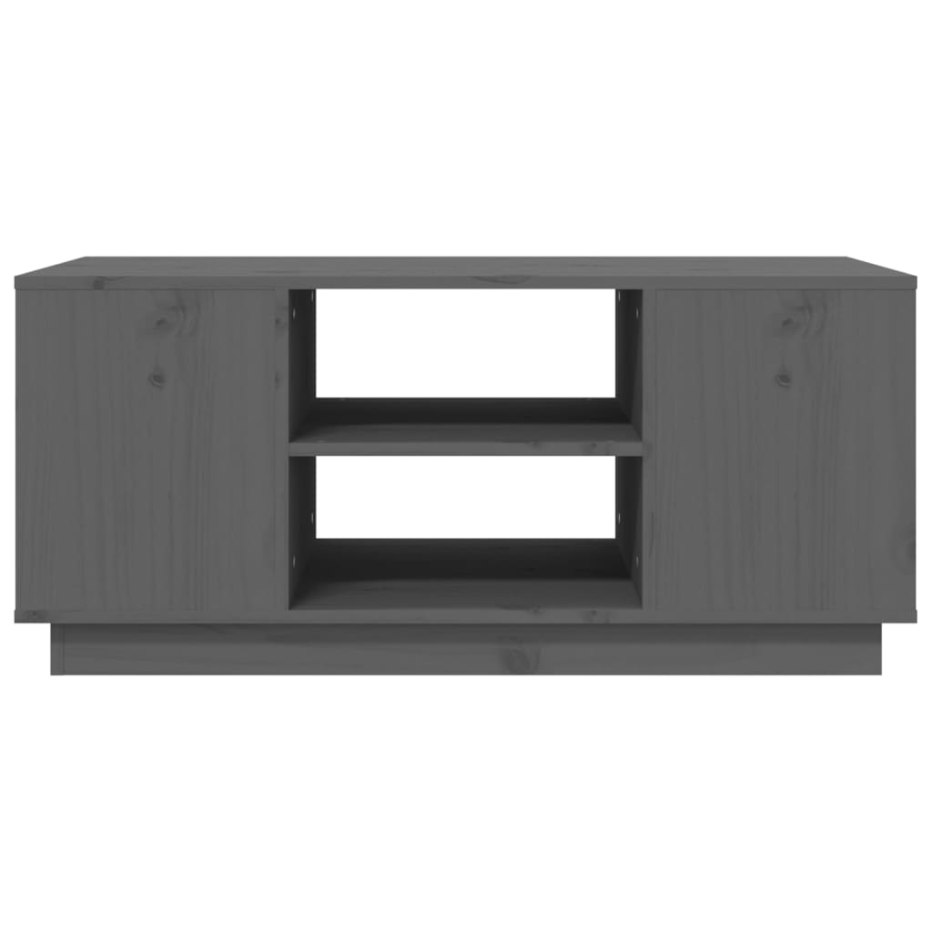 Sohvapöytä harmaa 90x49x40,5 cm täysi mänty - Sisustajankoti.fi