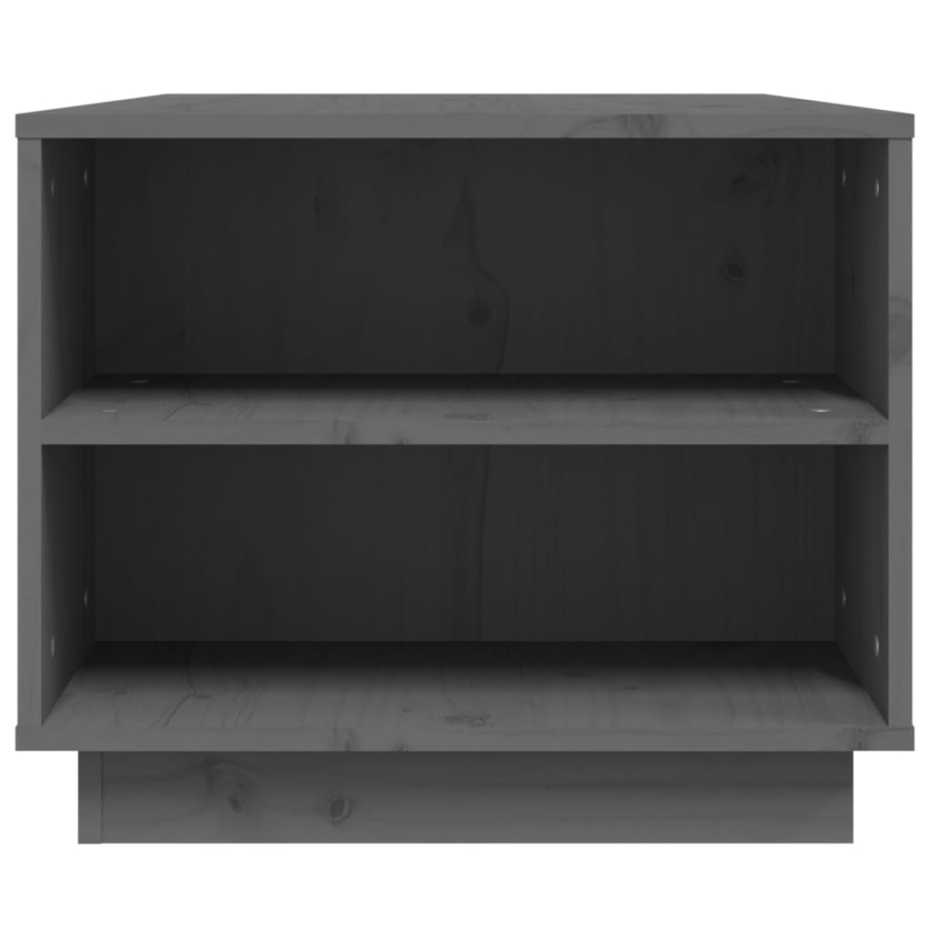 Sohvapöytä harmaa 90x49x40,5 cm täysi mänty - Sisustajankoti.fi