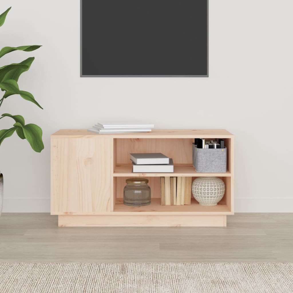 TV-taso 80x35x40,5 cm täysi mänty - Sisustajankoti.fi