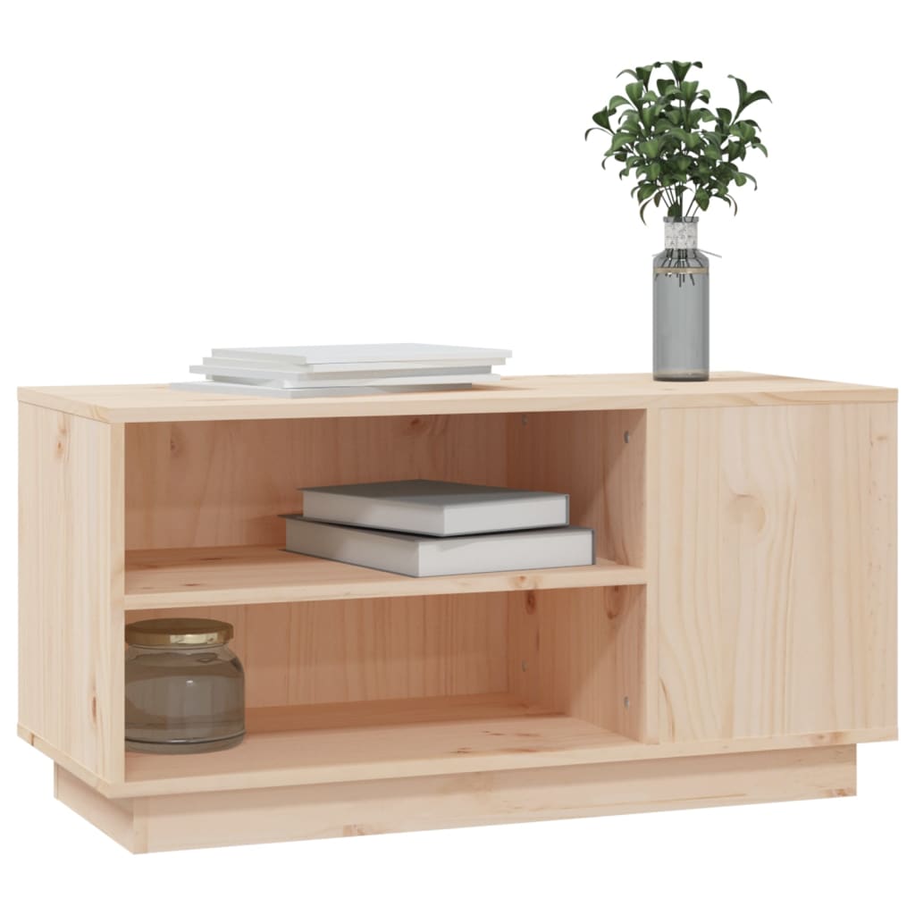 TV-taso 80x35x40,5 cm täysi mänty - Sisustajankoti.fi
