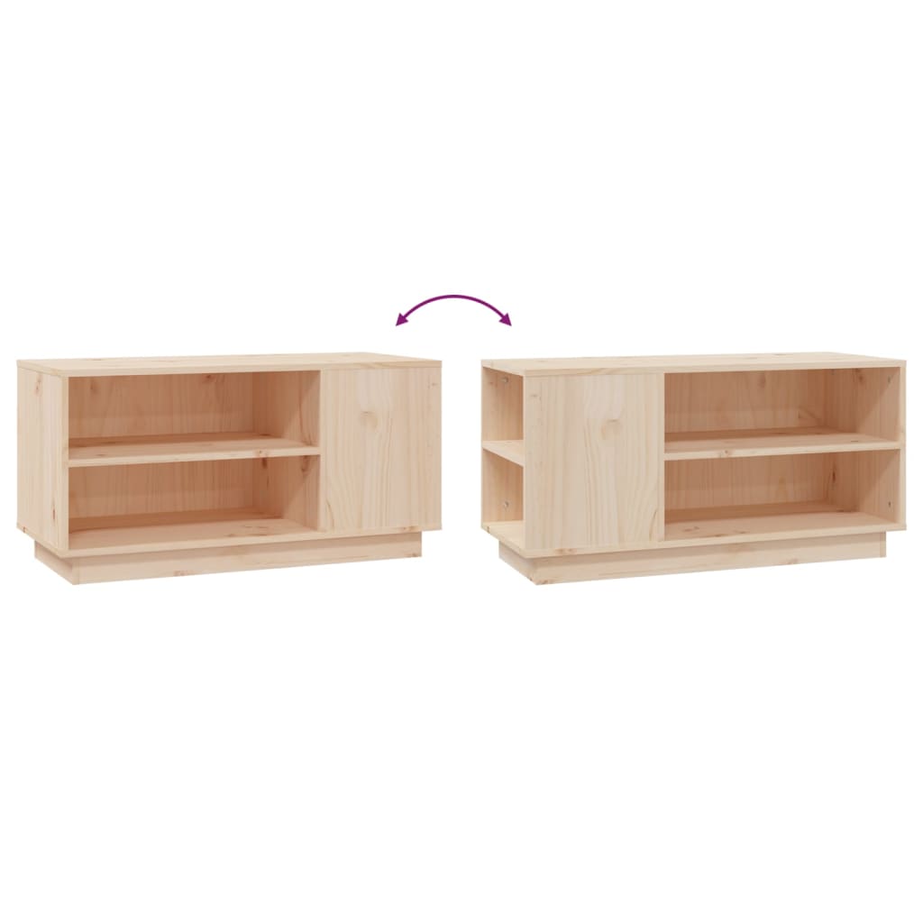 TV-taso 80x35x40,5 cm täysi mänty - Sisustajankoti.fi