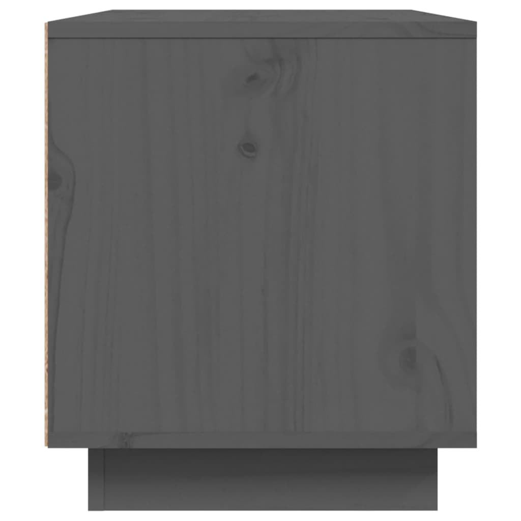 TV-taso harmaa 80x35x40,5 cm täysi mänty - Sisustajankoti.fi
