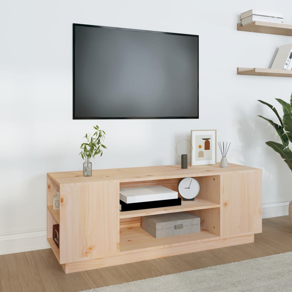TV-taso 110x35x40,5 cm täysi mänty - Sisustajankoti.fi