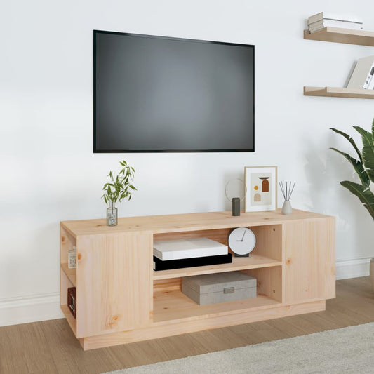 TV-taso 110x35x40,5 cm täysi mänty - Sisustajankoti.fi