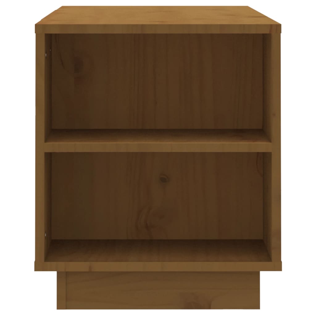 TV-taso hunajanruskea 110x35x40,5 cm täysi mänty - Sisustajankoti.fi