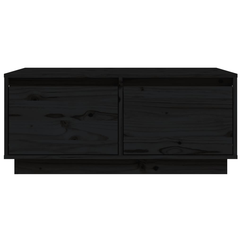 Sohvapöytä musta 80x50x35 cm täysi mänty - Sisustajankoti.fi