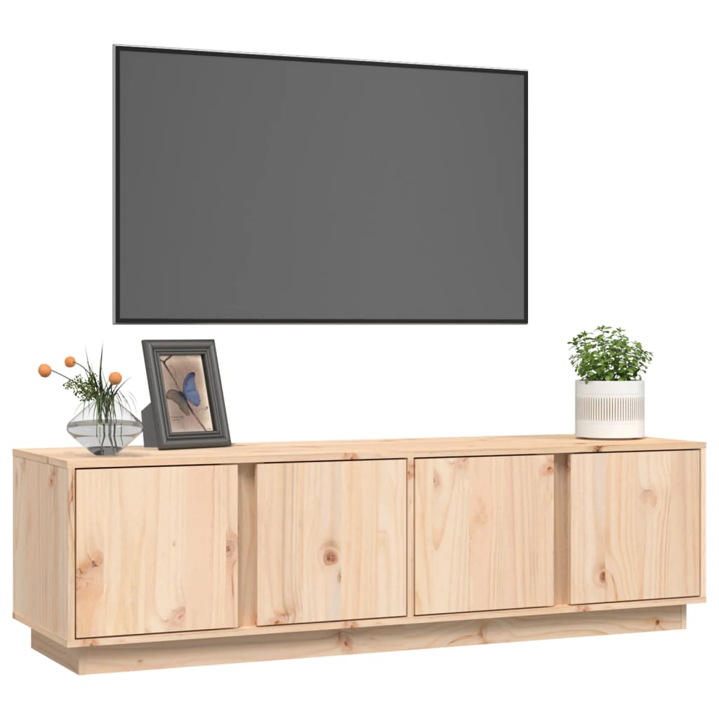 TV-taso 140x40x40 cm täysi mänty - Sisustajankoti.fi