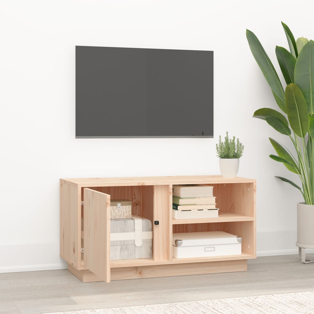 TV-taso 80x35x40,5 cm täysi mänty - Sisustajankoti.fi
