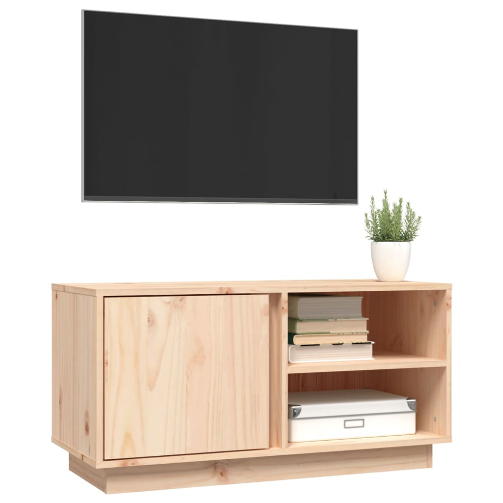 TV-taso 80x35x40,5 cm täysi mänty - Sisustajankoti.fi