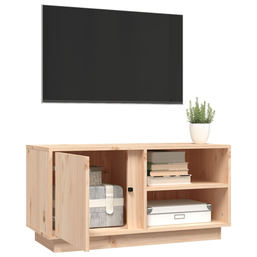 TV-taso 80x35x40,5 cm täysi mänty - Sisustajankoti.fi