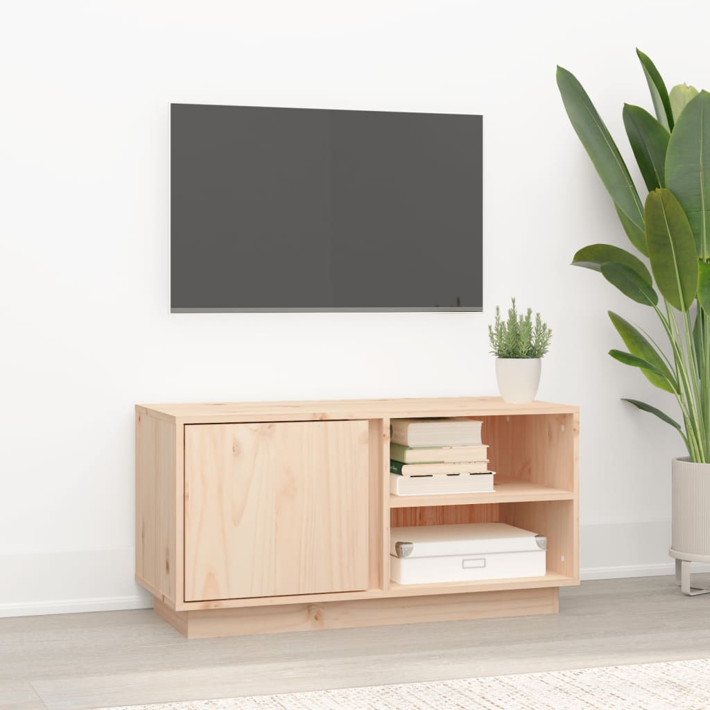TV-taso 80x35x40,5 cm täysi mänty - Sisustajankoti.fi