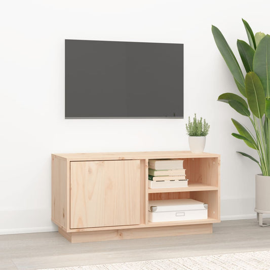 TV-taso 80x35x40,5 cm täysi mänty - Sisustajankoti.fi