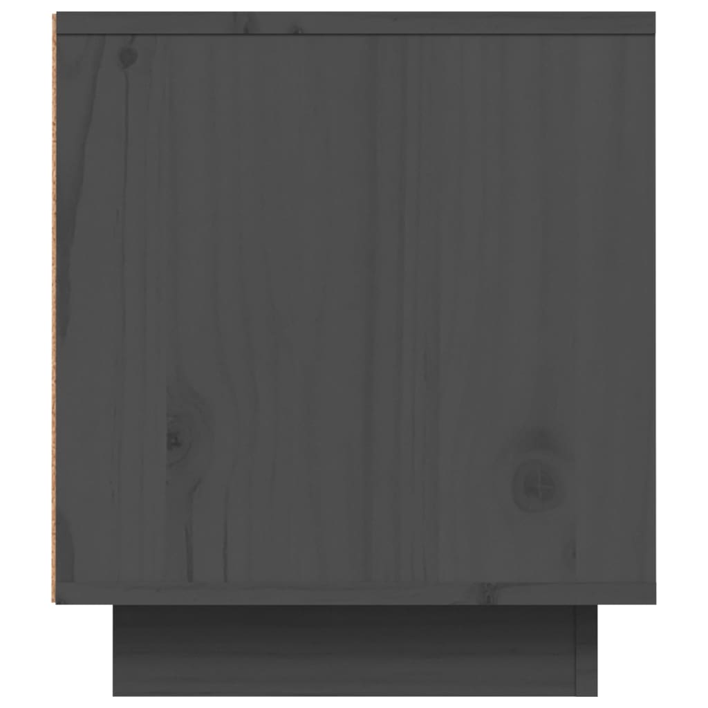 TV-taso harmaa 80x35x40,5 cm täysi mänty - Sisustajankoti.fi