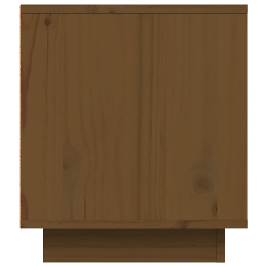 TV-taso hunajanruskea 80x35x40,5 cm täysi mänty - Sisustajankoti.fi