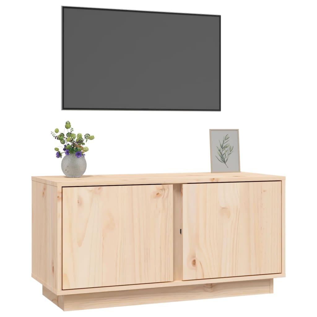 TV-taso 80x35x40,5 cm täysi mänty - Sisustajankoti.fi