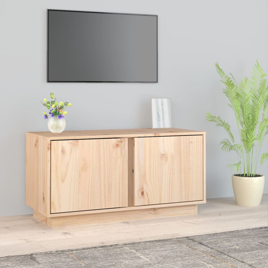 TV-taso 80x35x40,5 cm täysi mänty - Sisustajankoti.fi