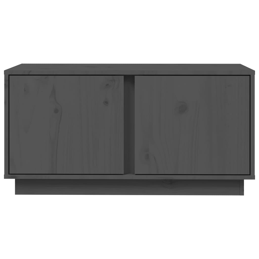 TV-taso harmaa 80x35x40,5 cm täysi mänty - Sisustajankoti.fi