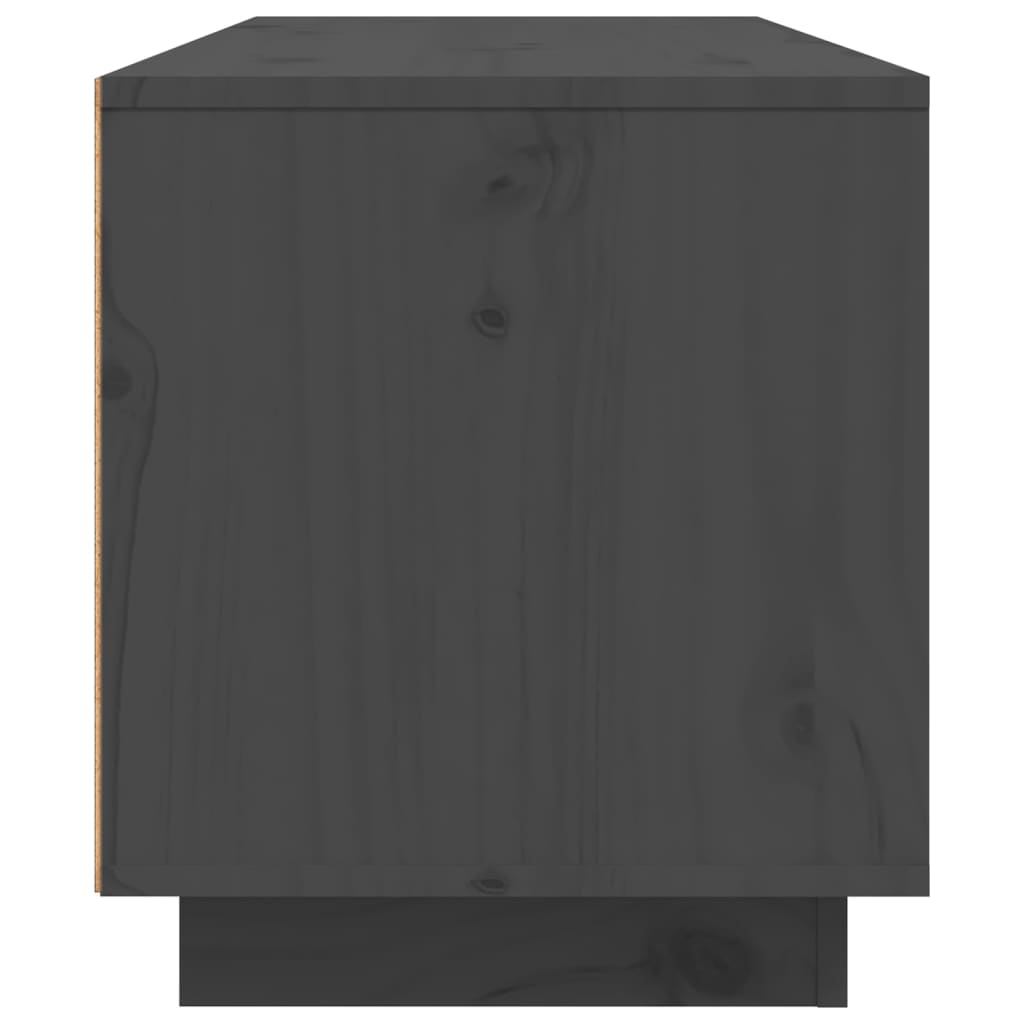 TV-taso harmaa 80x35x40,5 cm täysi mänty - Sisustajankoti.fi