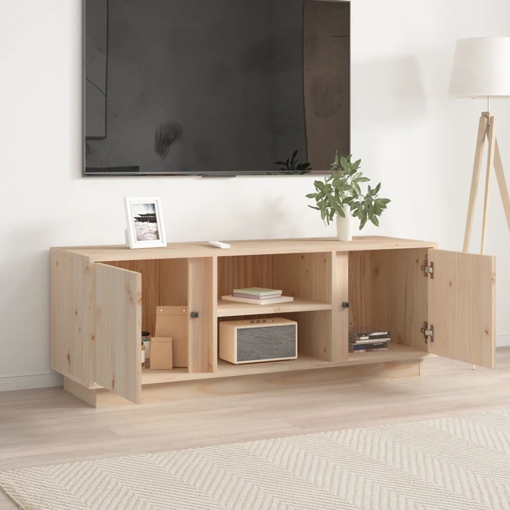 TV-taso 110x35x40,5 cm täysi mänty - Sisustajankoti.fi