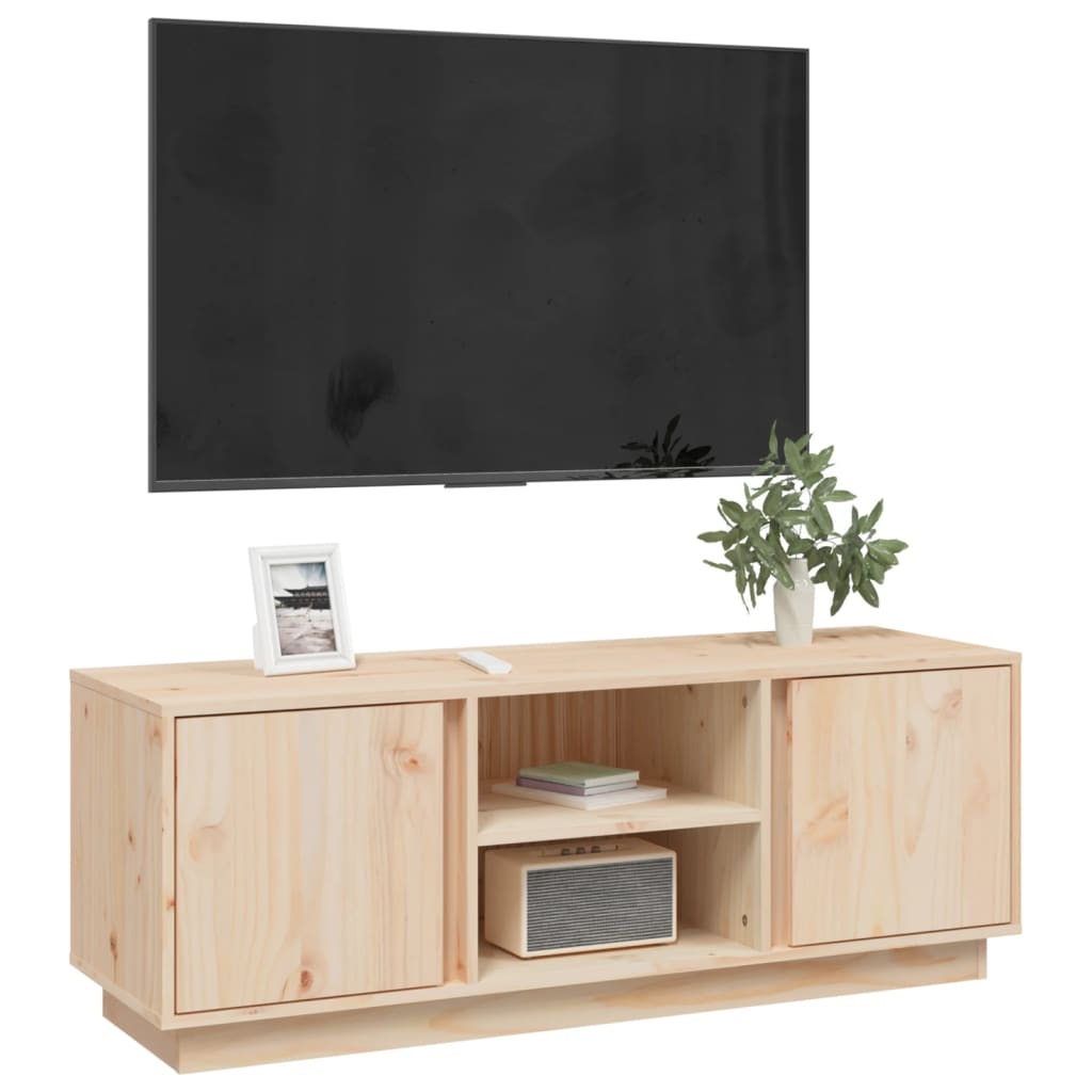 TV-taso 110x35x40,5 cm täysi mänty - Sisustajankoti.fi