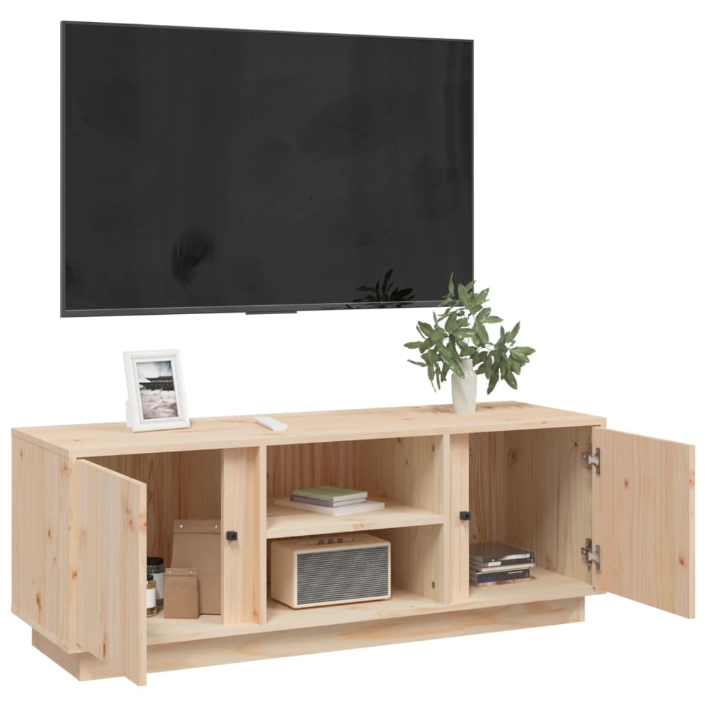 TV-taso 110x35x40,5 cm täysi mänty - Sisustajankoti.fi