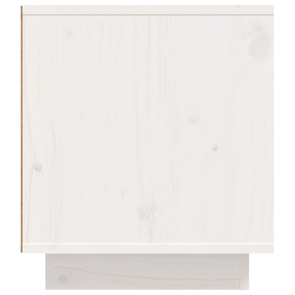TV-taso valkoinen 110x35x40,5 cm täysi mänty - Sisustajankoti.fi