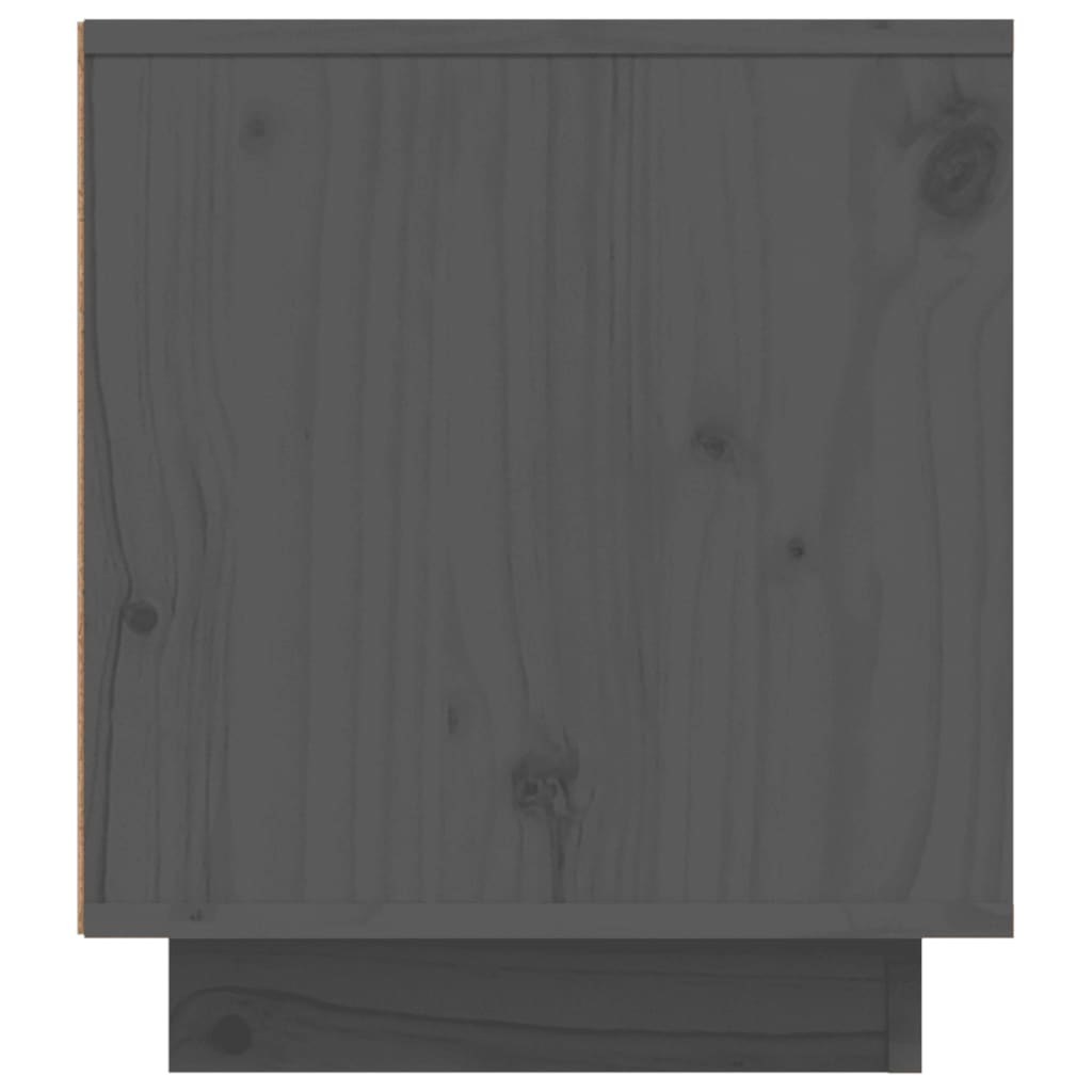 TV-taso harmaa 110x35x40,5 cm täysi mänty - Sisustajankoti.fi
